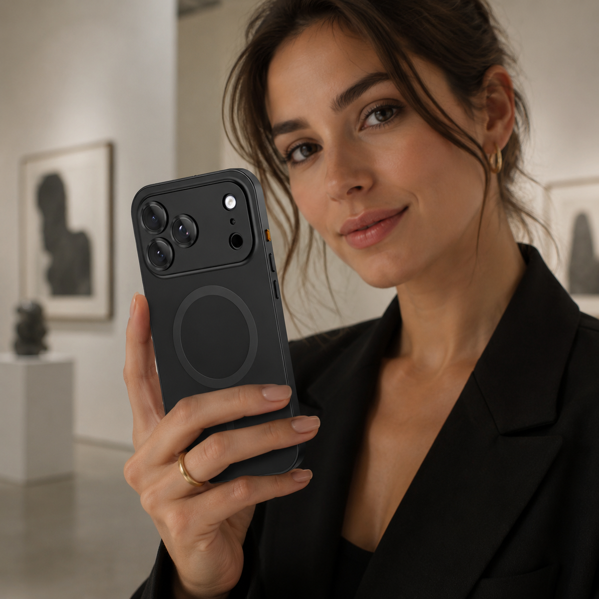 Premium iPhone Case Magnetic Aluminum Alloy Metal Shockproof Protective Cover Camera Lens Glass Protection Non Slip Tough Slim Reinforced Bumper Case