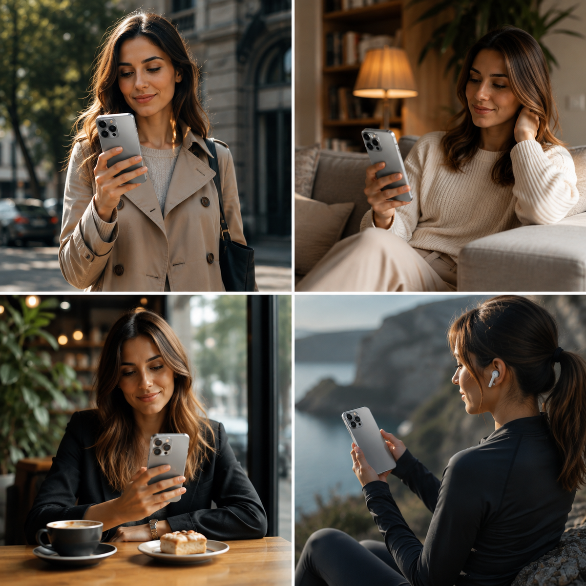 Premium iPhone Case Magnetic Aluminum Frame Shockproof Protective Cover Full Camera Lens Protection Slim Metal Design Wireless Charging Compatible
