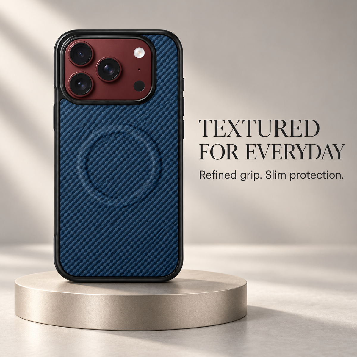Premium iPhone Case Magnetic Carbon Fiber Texture Soft TPU Foldable Shockproof Anti Knock Wireless Charging Slim Protective Back Cover Case Design