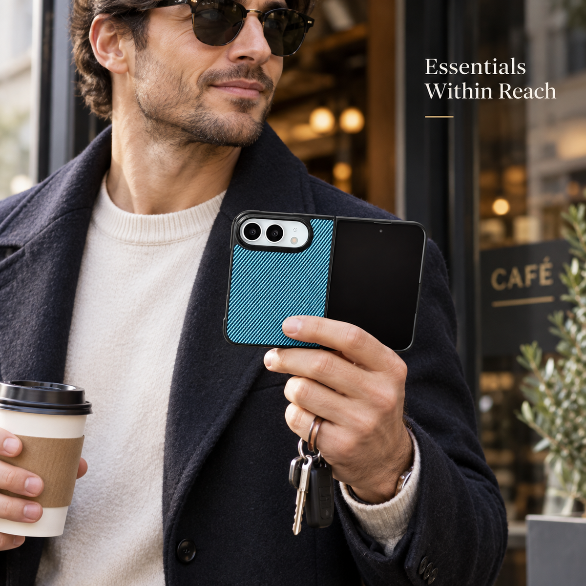 Premium iPhone Case Magnetic Carbon Fiber Texture Soft TPU Foldable Shockproof Anti Knock Wireless Charging Slim Protective Back Cover Case Design