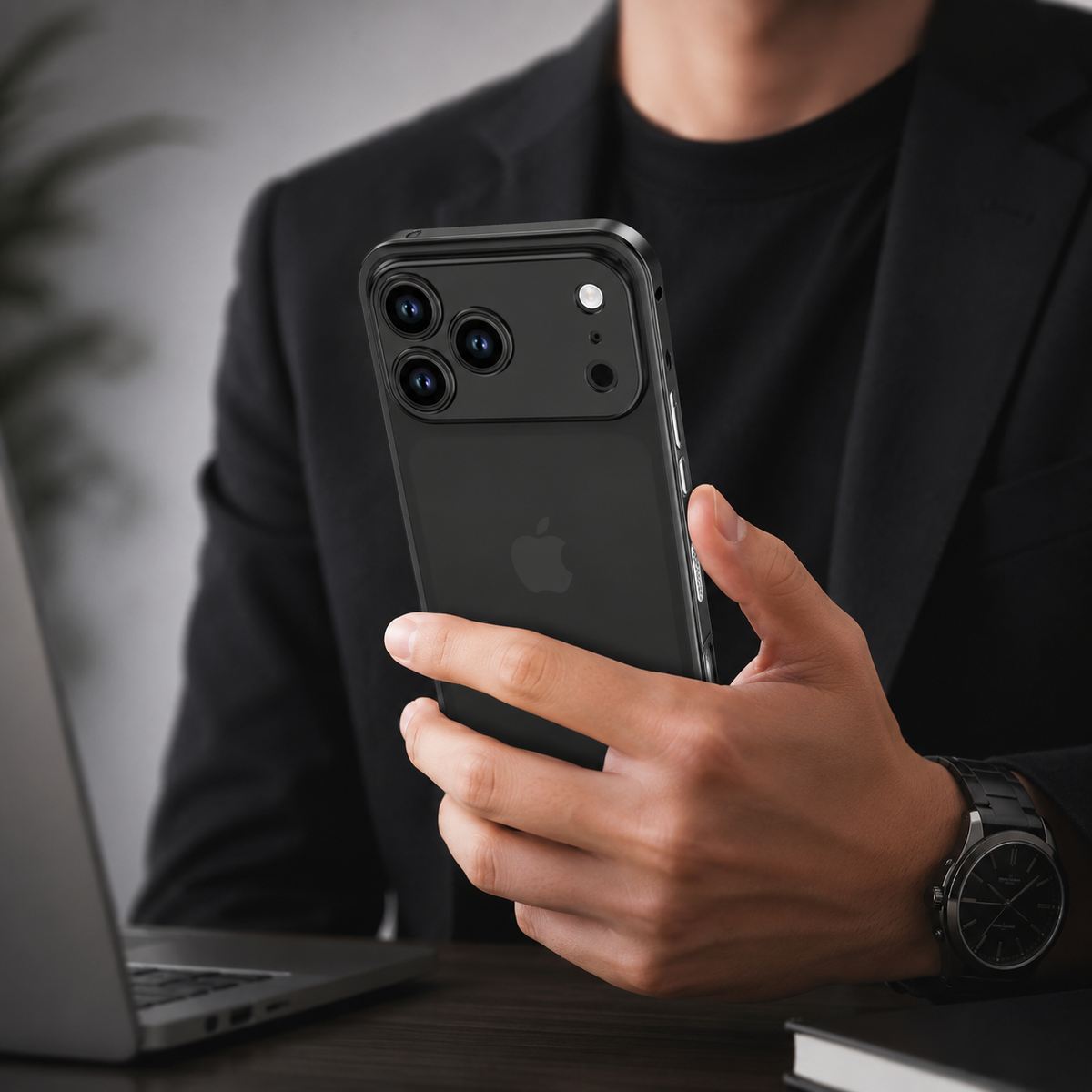 Premium iPhone Case Magnetic Metal Frame Detachable Camera Protector Shockproof Ultra Thin TPU Bumper Anti Scratch Non Slip Lightweight Protective Cover