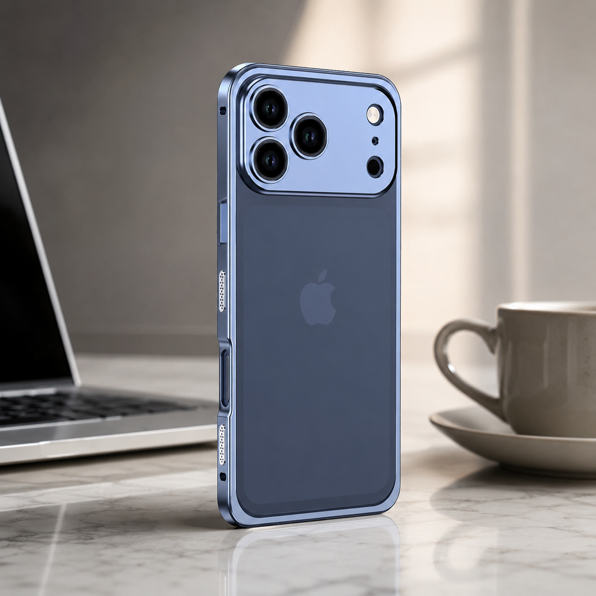 Premium iPhone Case Magnetic Metal Frame Detachable Camera Protector Shockproof Ultra Thin TPU Bumper Anti Scratch Non Slip Lightweight Protective Cover