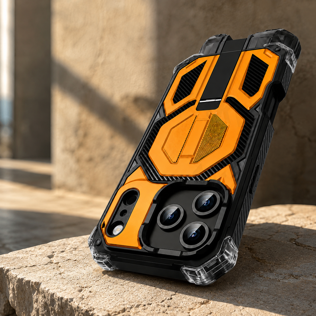 Premium iPhone Case Magnetic Military Grade Cover Shockproof Heavy Duty Protective Ring Stand Full Coverage Camera Lens Guard Rugged Slim Durable Design