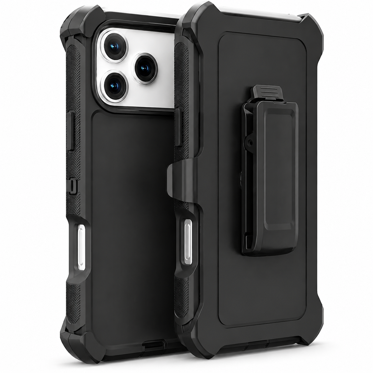 Premium iPhone Case Magnetic Protective Cover Rugged Defender Shockproof Armor Dual Layer Belt Clip Holder Full Port Protection Anti Slip Grip Heavy Duty Design