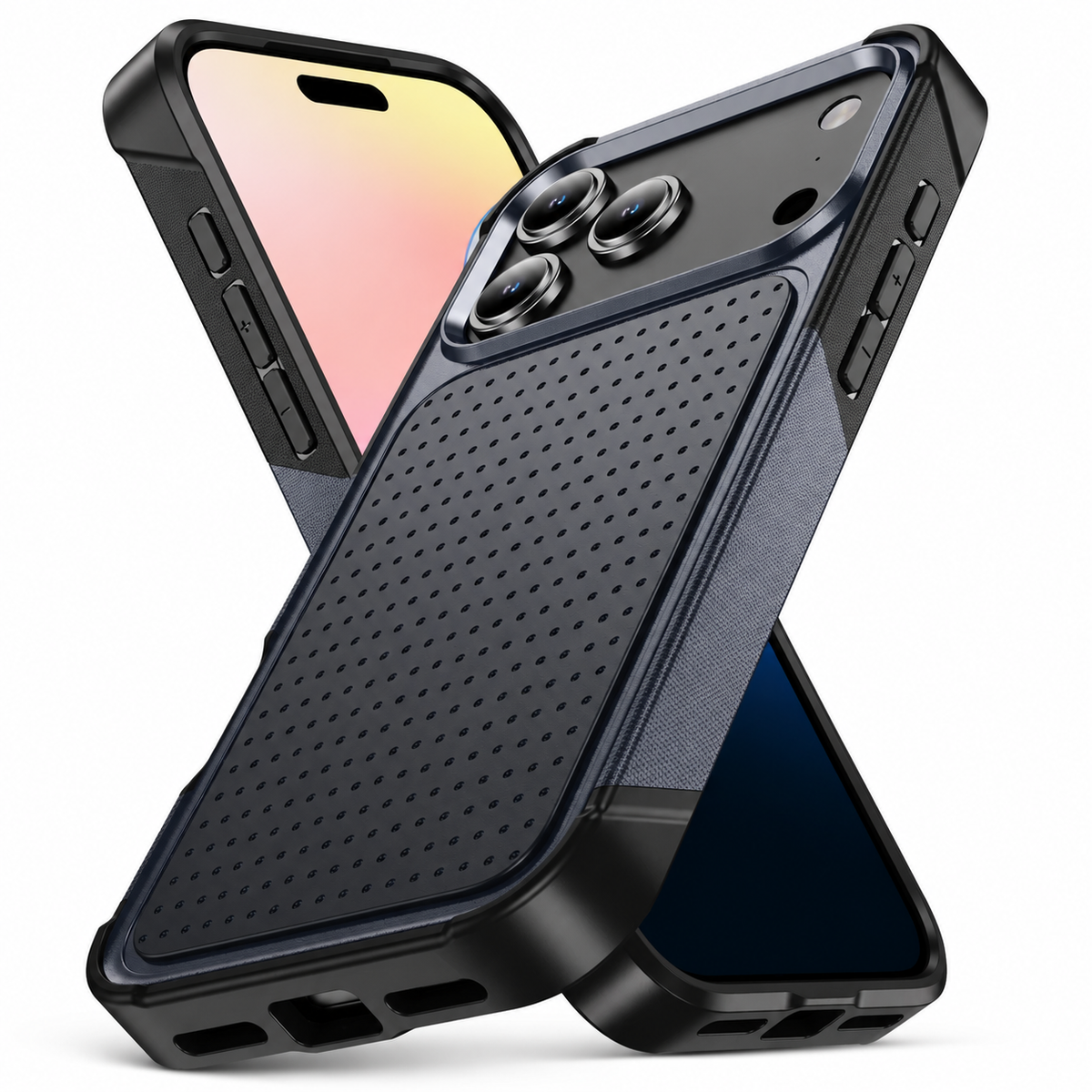Premium iPhone Case Magnetic Rugged Armor Shockproof Protective Wallet Cover Card Holder Kickstand Anti Slip Reinforced Heavy Duty Full Coverage Grip