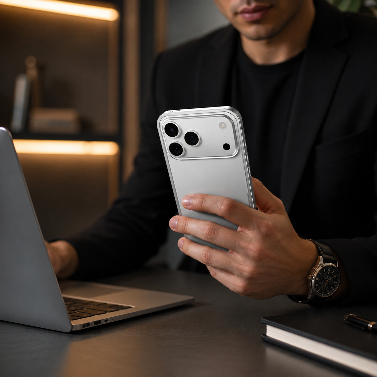 Premium iPhone Case Metal Alloy Armor Hollow Heat Dissipation Shockproof Bumper Anti Scratch Tough Slim Reinforced Edge Protective Frame Cover Case