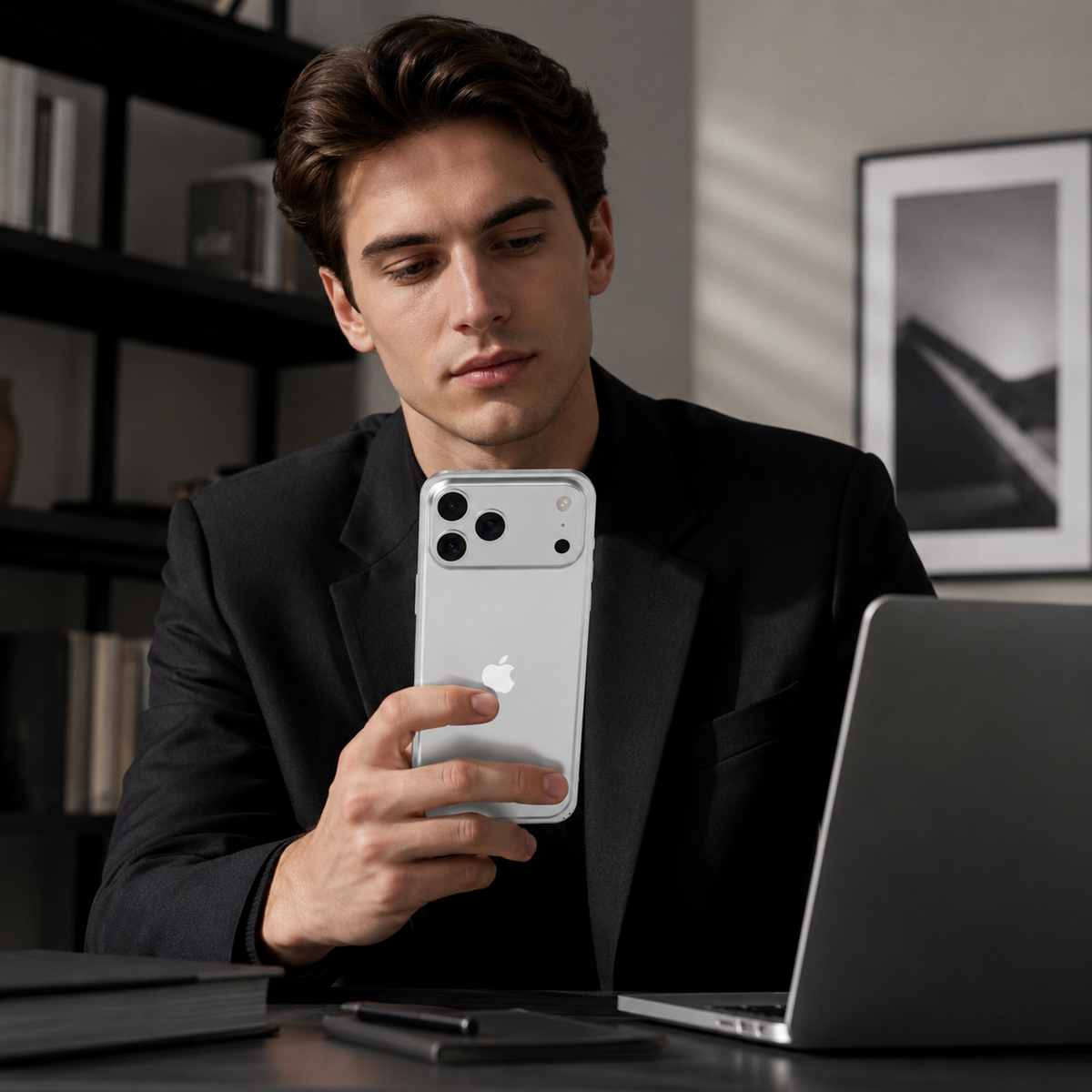 Premium iPhone Case Metal Alloy Armor Hollow Heat Dissipation Shockproof Bumper Anti Scratch Tough Slim Reinforced Edge Protective Frame Cover Case