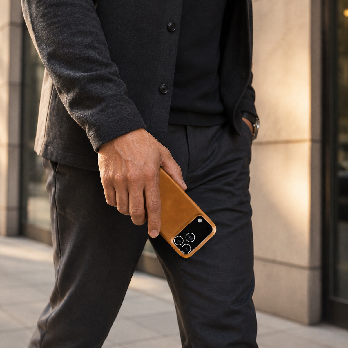 Premium iPhone Case Oil Wax Genuine Leather Shockproof Tough Anti Fingerprint Dustproof Textured Slim Luxury Protective Back Phone Cover Case Design