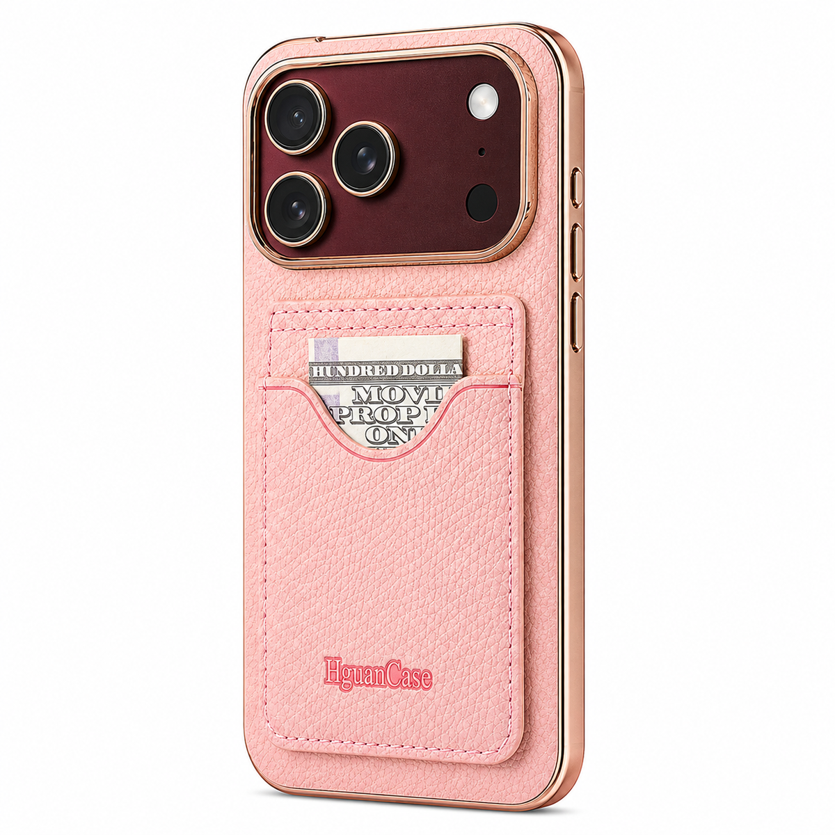 Premium iPhone Case PU Leather Foldable Stand Cover Shockproof Anti Scratch Matte Card Holder Protective Electroplated Frame Slim Full Coverage Secure