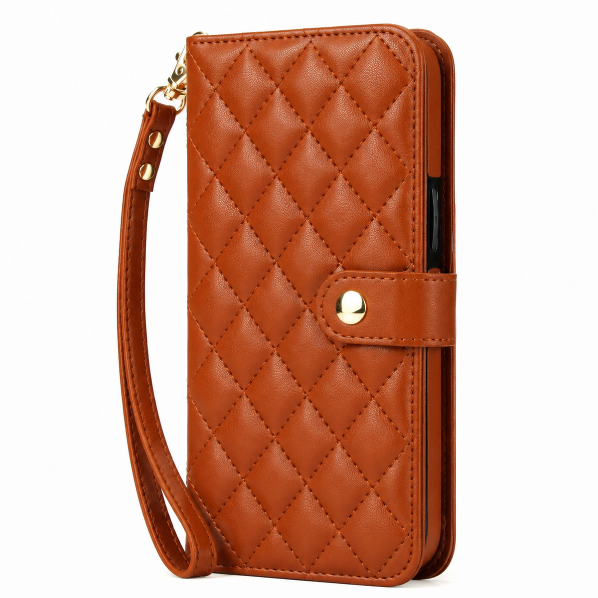 Premium iPhone Case RFID Blocking Wallet Crossbody Flip Cover PU Leather Card Holder Magnetic Closure Shockproof Protection Adjustable Strap Full Coverage