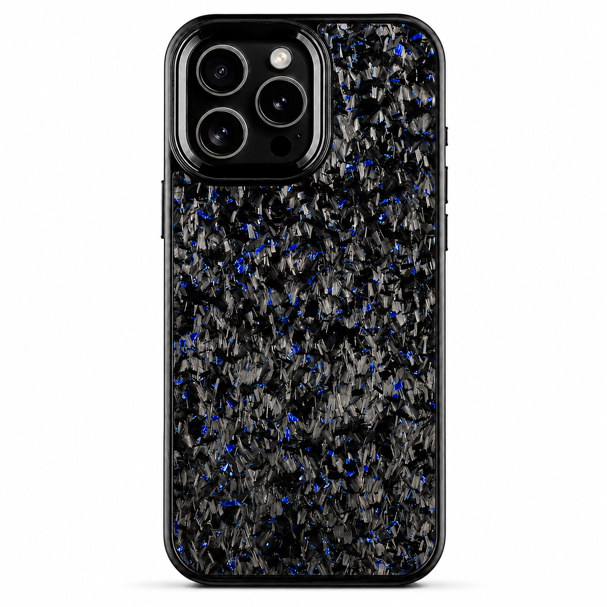 Premium iPhone Case Real Forged Carbon Fiber MagSafe Cover Metal Lens Accents Shockproof Dual Layer Protection Slim Magnetic Anti Scratch Durable Design