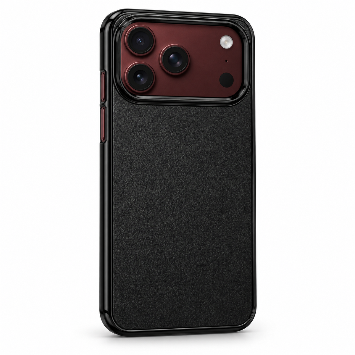 Premium iPhone Case Retro Artificial Leather Semi Transparent Acrylic Foldable Soft Touch Sweat Resistant Slim Protective Phone Cover Case Design