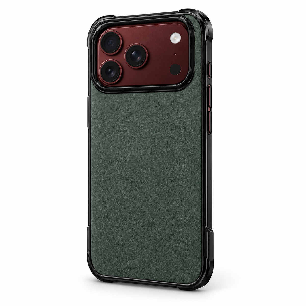 Premium iPhone Case Retro Artificial Leather Semi Transparent Acrylic Foldable Soft Touch Sweat Resistant Slim Protective Phone Cover Case Design