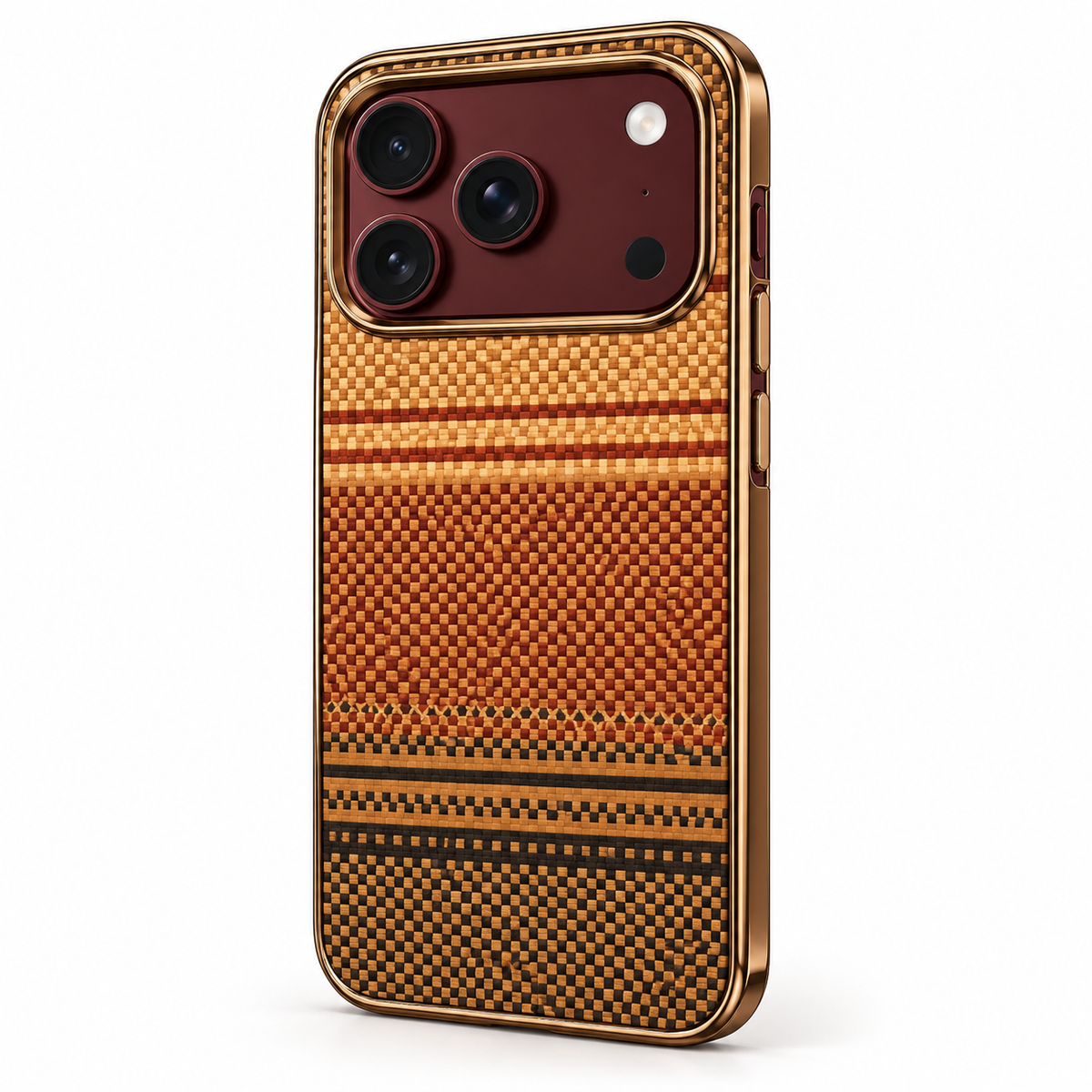 Premium iPhone Case Retro Leather Pattern Metal Magnetic Folding Bracket Tempered Film Shockproof PC TPU Foldable Protective Cover Case Design