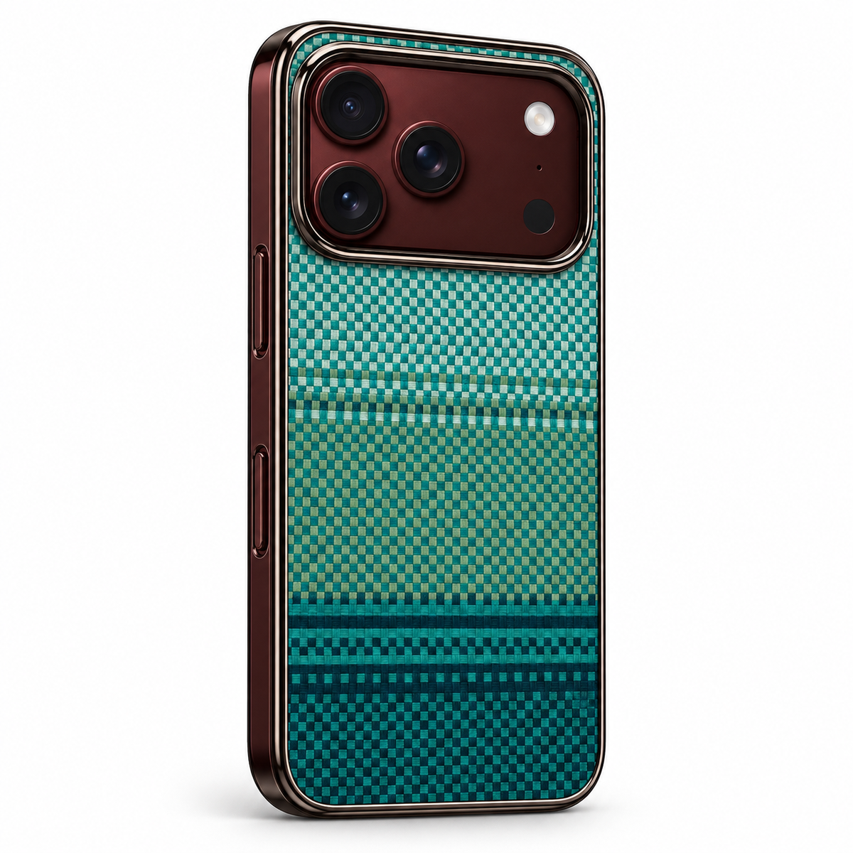 Premium iPhone Case Retro Leather Pattern Metal Magnetic Folding Bracket Tempered Film Shockproof PC TPU Foldable Protective Cover Case Design