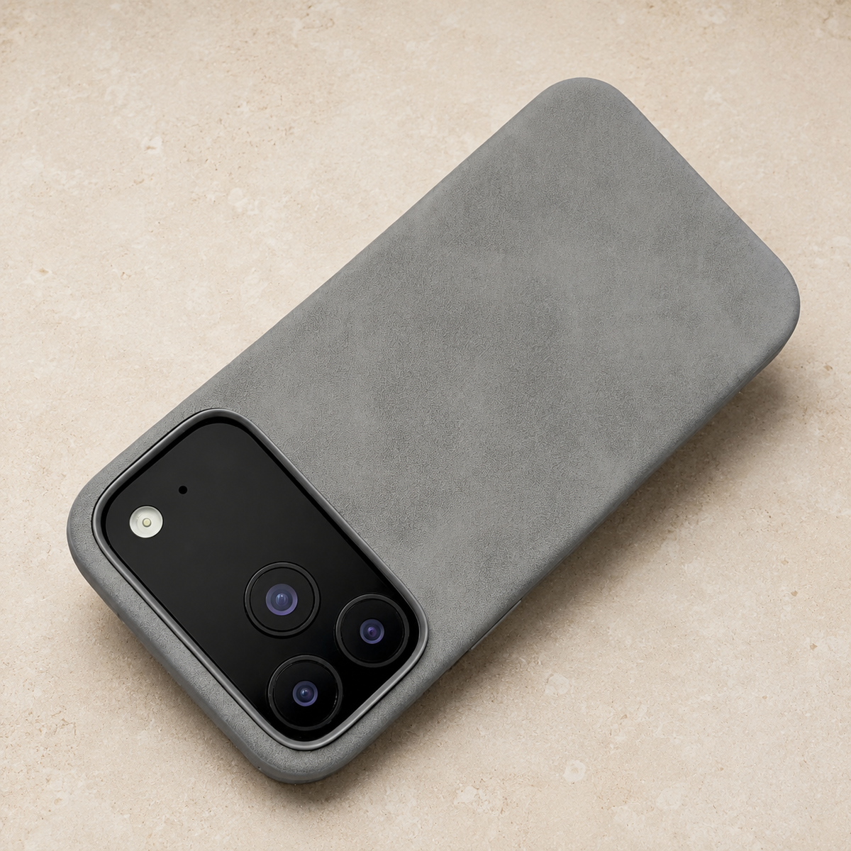Premium iPhone Case Retro Leather Skin Feel Matte PU Leather Hard PC Anti Scratch Lightweight Tough Full Coverage Protective Phone Cover Case Design