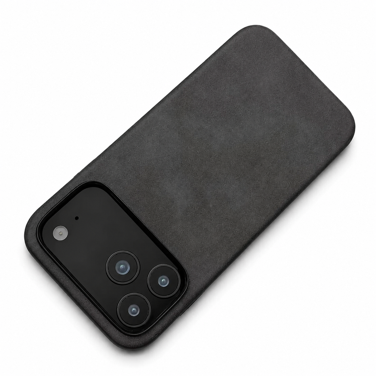Premium iPhone Case Retro Leather Skin Feel Matte PU Leather Hard PC Anti Scratch Lightweight Tough Full Coverage Protective Phone Cover Case Design