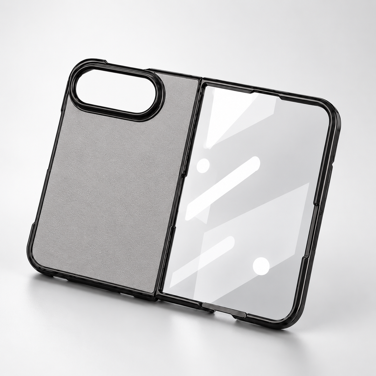 Premium iPhone Case Retro Leather Texture Semi Transparent Acrylic Soft Touch Sweat Resistant Slim Foldable Shockproof Protective Phone Cover Case Design