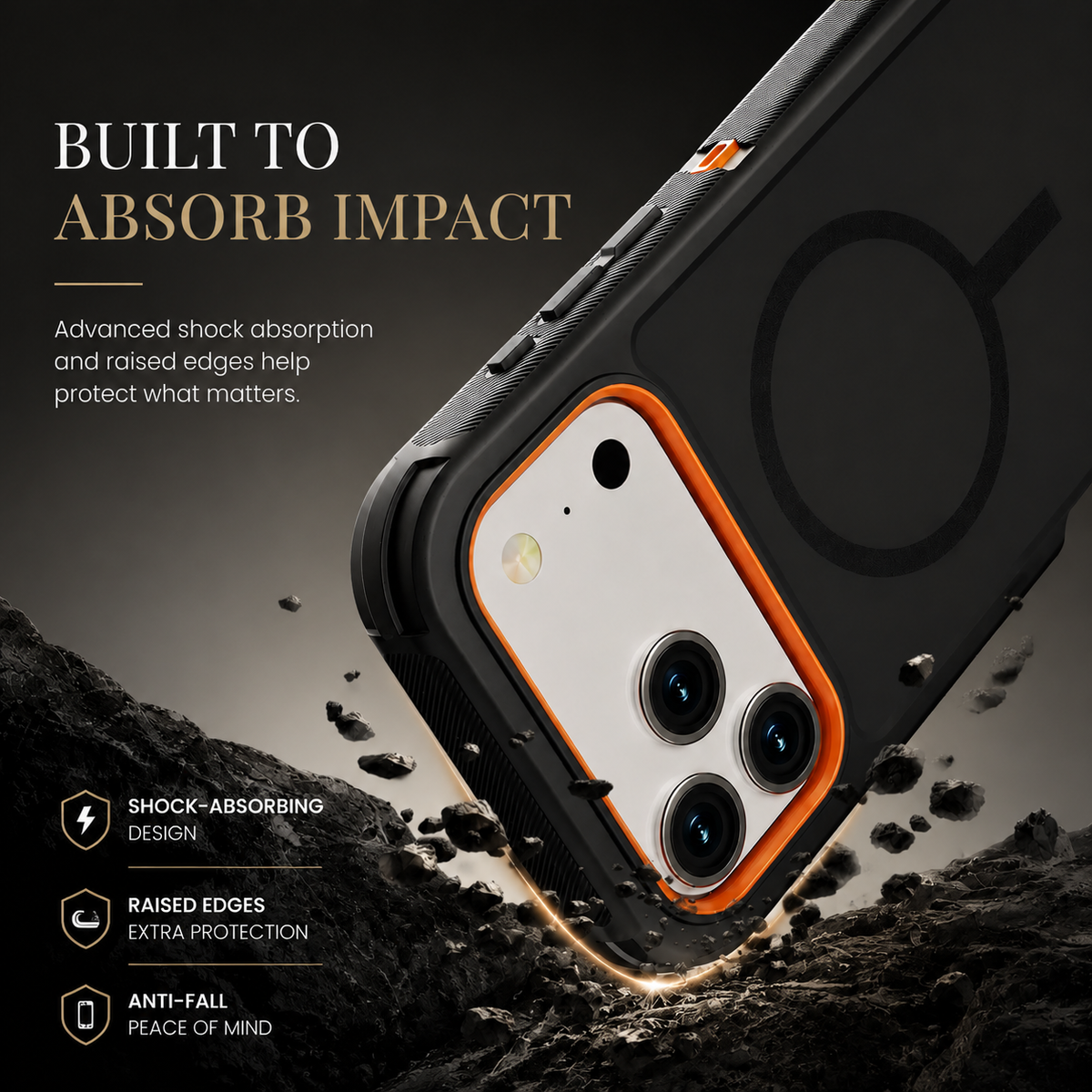 Premium iPhone Case Rugged Defender Protective Cover Shockproof Armor Dual Layer Belt Clip Full Port Protection Heavy Duty Durable Slim Grip Design