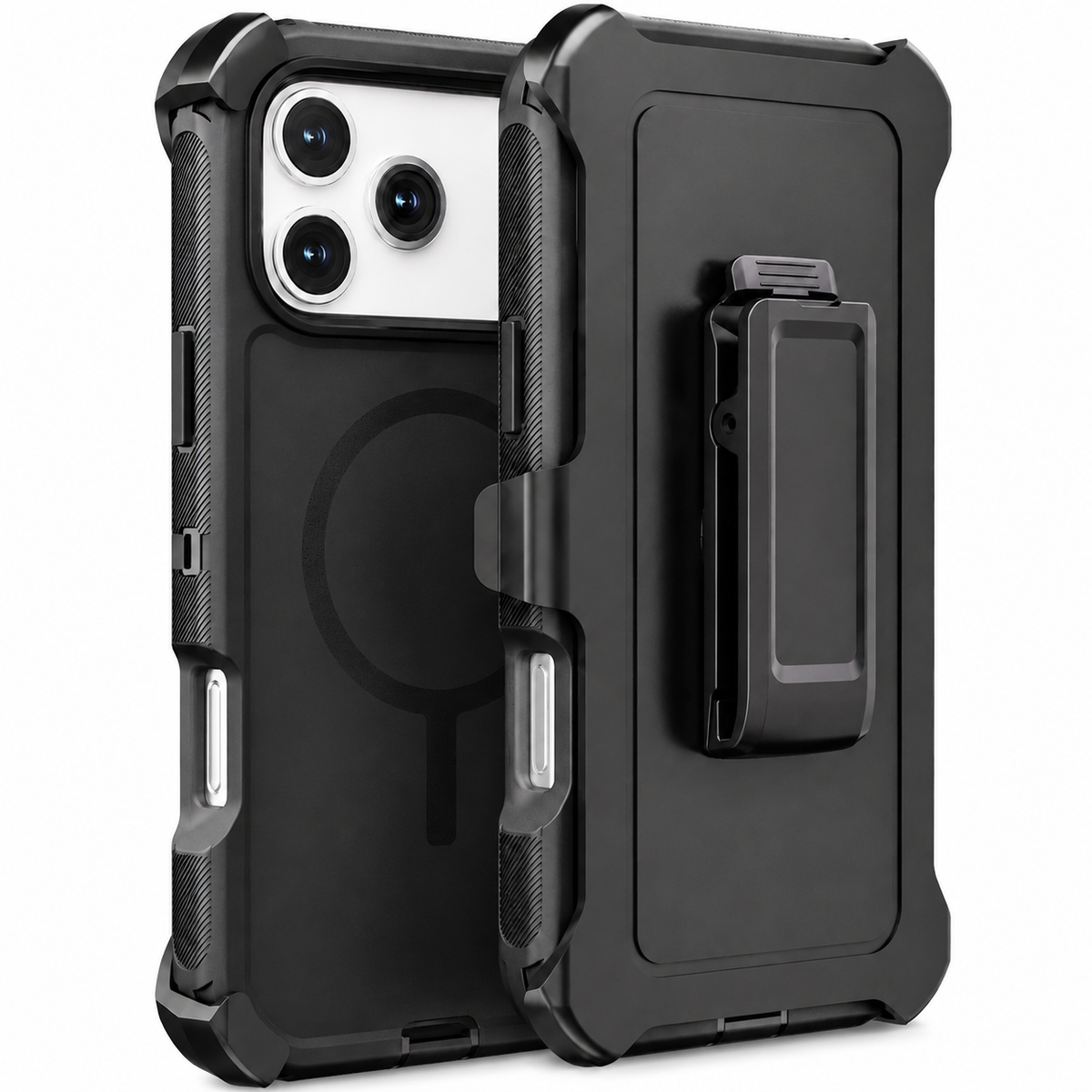 Premium iPhone Case Rugged Defender Protective Cover Shockproof Armor Dual Layer Belt Clip Full Port Protection Heavy Duty Durable Slim Grip Design
