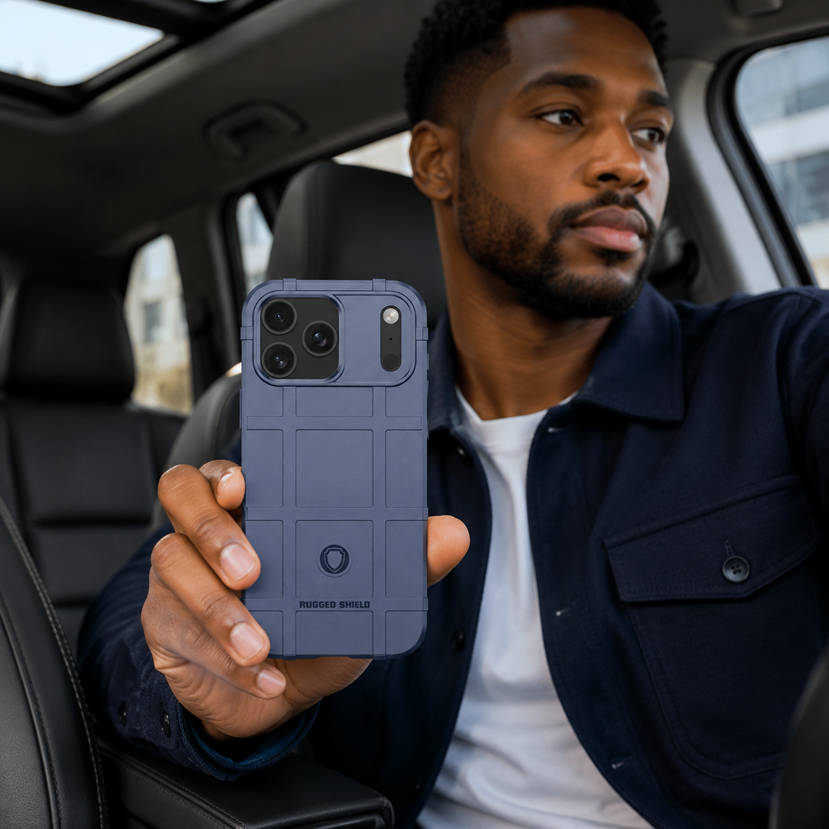 Premium iPhone Case Rugged Shield Military Grade Shockproof Drop Protection Reinforced Bumper Heavy Duty Anti Scratch Non Slip Tough Protective Cover Case