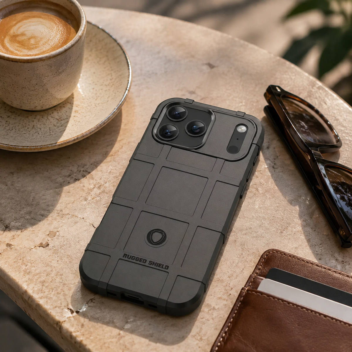 Premium iPhone Case Rugged Shield Military Grade Shockproof Drop Protection Reinforced Bumper Heavy Duty Anti Scratch Non Slip Tough Protective Cover Case