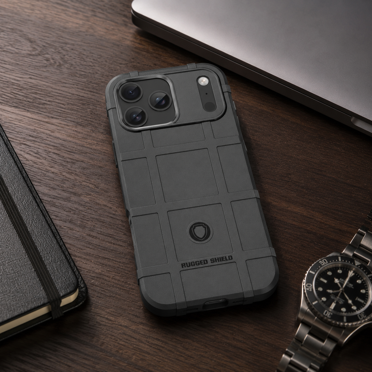 Premium iPhone Case Rugged Shield Military Grade Shockproof Drop Protection Reinforced Bumper Heavy Duty Anti Scratch Non Slip Tough Protective Cover Case