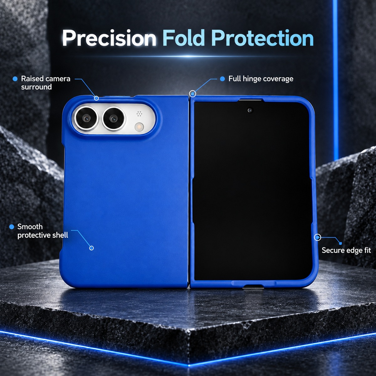 Premium iPhone Case Skin Feel Hinge Protection Shockproof Tough Anti Scratch Non Slip Dustproof Solid Color Foldable Protective Bumper Cover Case Design