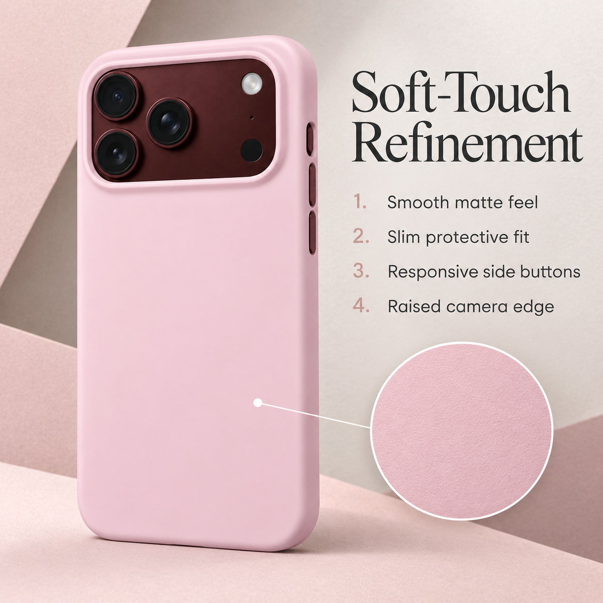 Premium iPhone Case Skin Feel Hinge Protection Shockproof Tough Anti Scratch Non Slip Dustproof Solid Color Foldable Protective Bumper Cover Case Design
