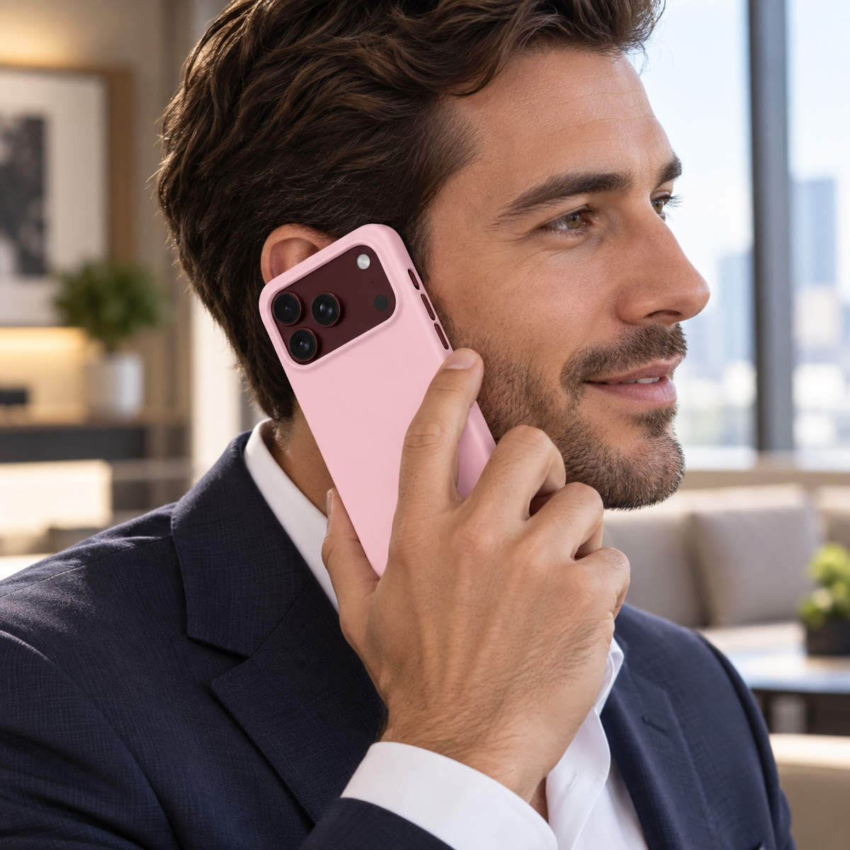 Premium iPhone Case Skin Feel Hinge Protection Shockproof Tough Anti Scratch Non Slip Dustproof Solid Color Foldable Protective Bumper Cover Case Design