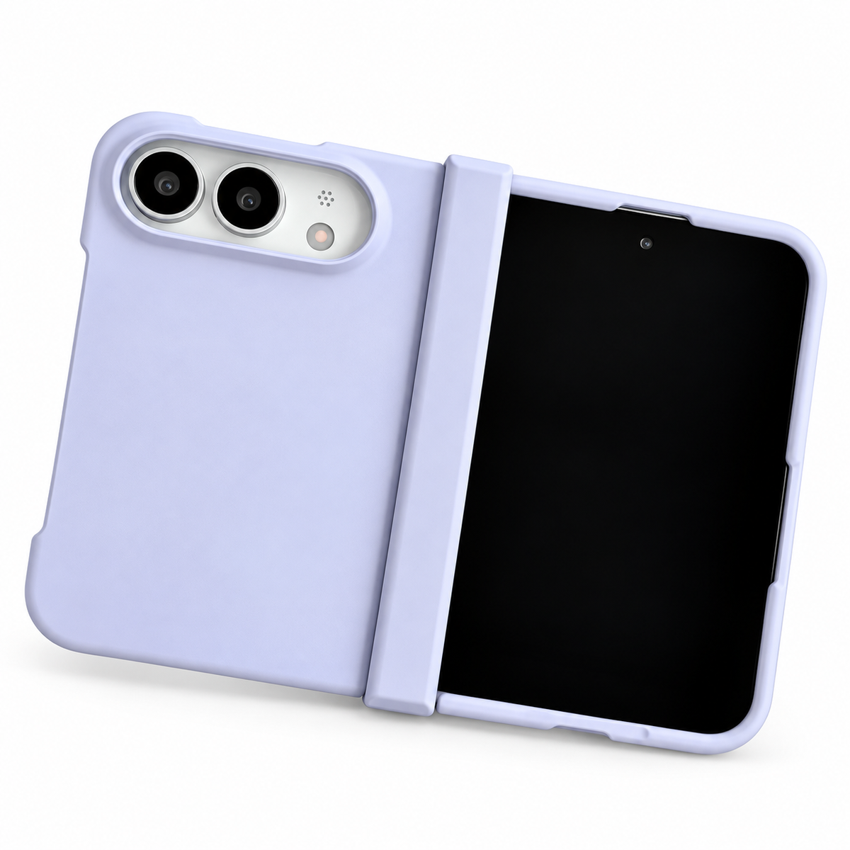 Premium iPhone Case Skin Feel Hinge Protection Shockproof Tough Anti Scratch Non Slip Dustproof Solid Color Foldable Protective Bumper Cover Case Design