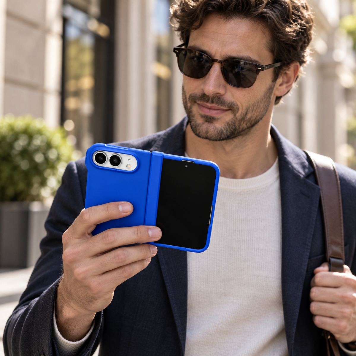 Premium iPhone Case Slim Matte Skin Feel Hinge Protection Hard PC Dual Layer Anti Scratch Non Slip Lightweight Foldable Protective Cover Case Design