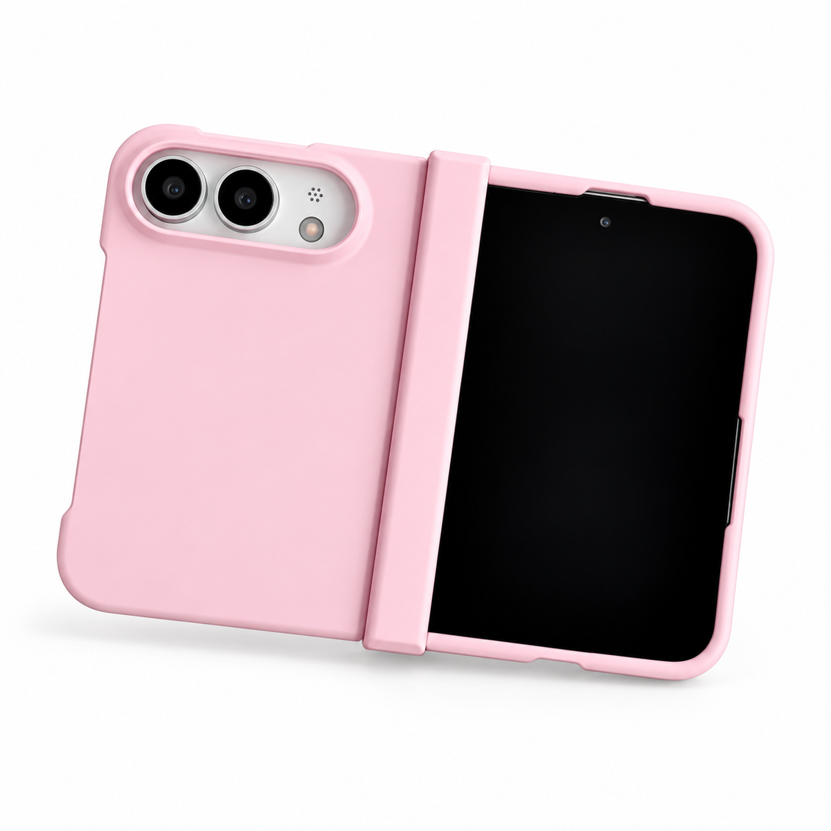 Premium iPhone Case Slim Matte Skin Feel Hinge Protection Hard PC Dual Layer Anti Scratch Non Slip Lightweight Foldable Protective Cover Case Design