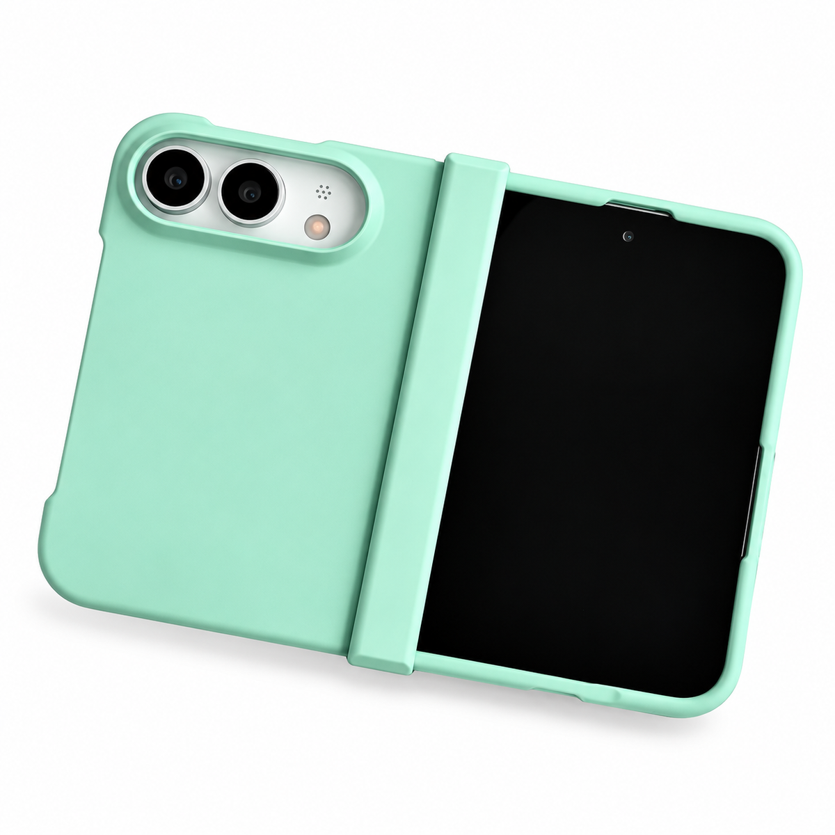 Premium iPhone Case Slim Matte Skin Feel Hinge Protection Hard PC Dual Layer Anti Scratch Non Slip Lightweight Foldable Protective Cover Case Design