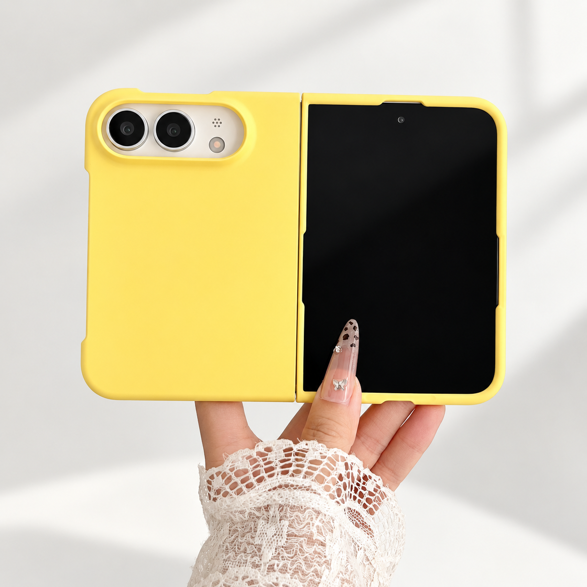 Premium iPhone Case Solid Color Skin Feel Shockproof PC TPU Foldable Tough Anti Fingerprint Wear Resistant Slim Comfortable Grip Protective Cover Case