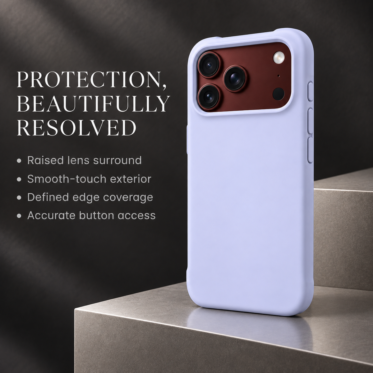 Premium iPhone Case Solid Color Skin Feel Shockproof PC TPU Foldable Tough Anti Fingerprint Wear Resistant Slim Comfortable Grip Protective Cover Case