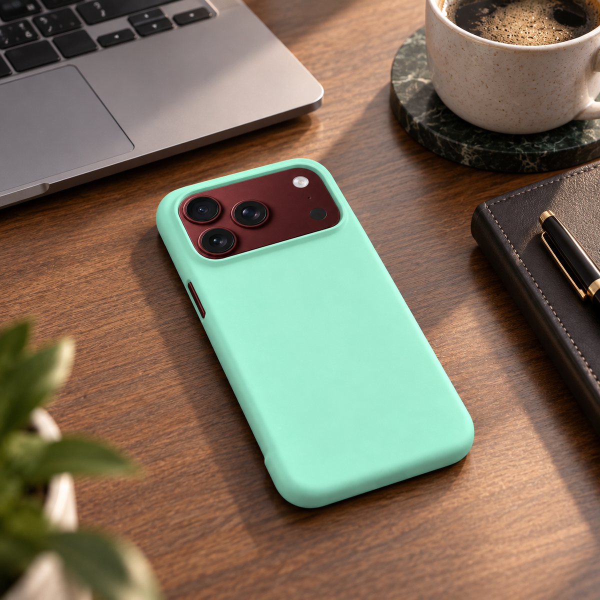 Premium iPhone Case Solid Color Skin Feel Shockproof PC TPU Foldable Tough Anti Fingerprint Wear Resistant Slim Comfortable Grip Protective Cover Case