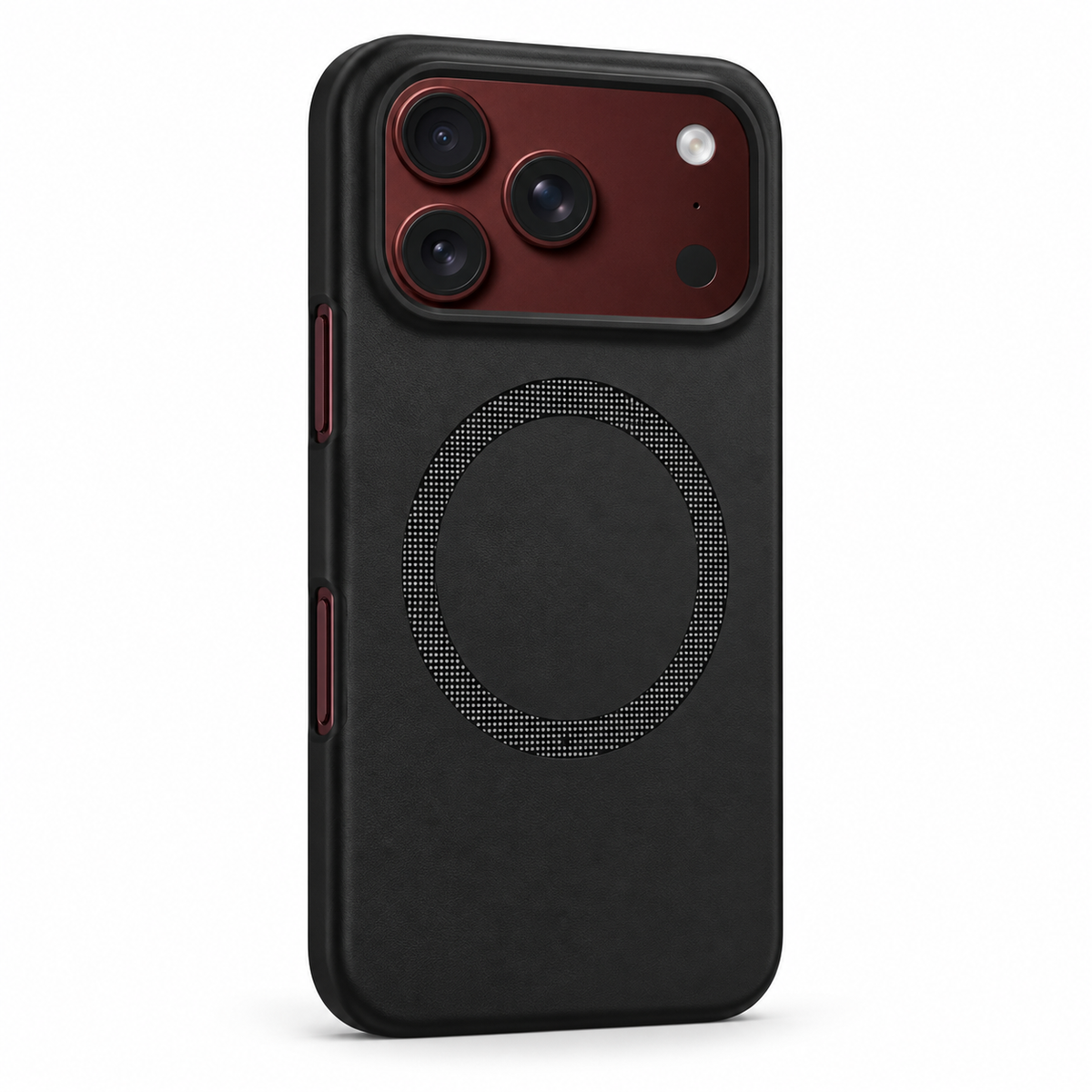 Premium iPhone Case Spring Hinge Armor Magnetic Tempered Glass Shockproof Hard PC Anti Scratch Full Foldable Protective Flip Cover Case Design