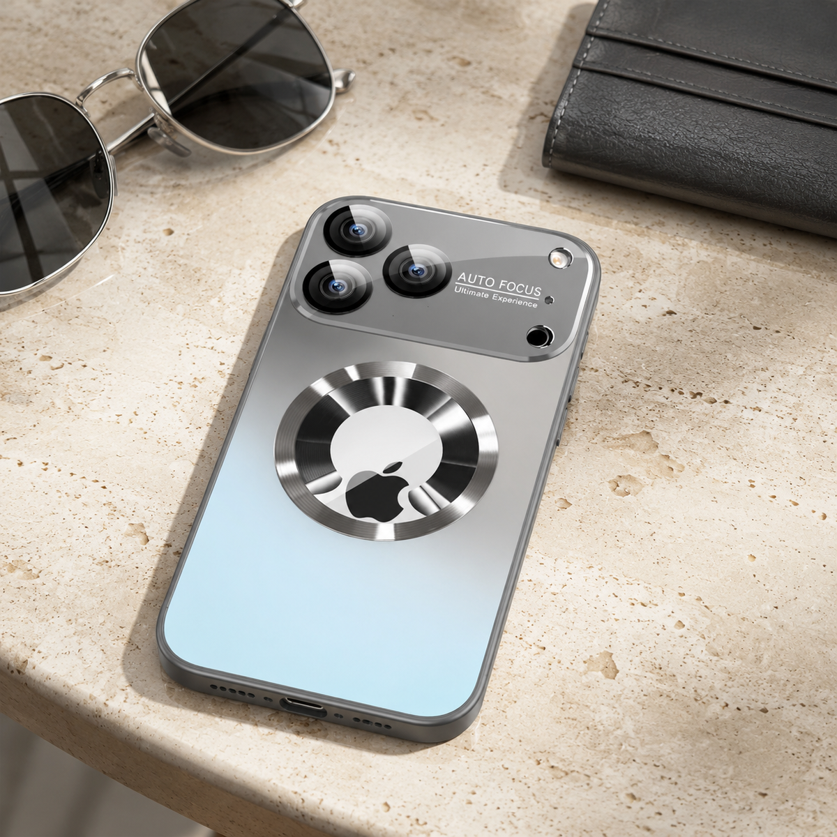 Premium iPhone Case Titanium Magnetic Camera Lens Protection Shockproof PC TPU Matte Tough Slim Reinforced Anti Scratch Protective Bumper Cover Case