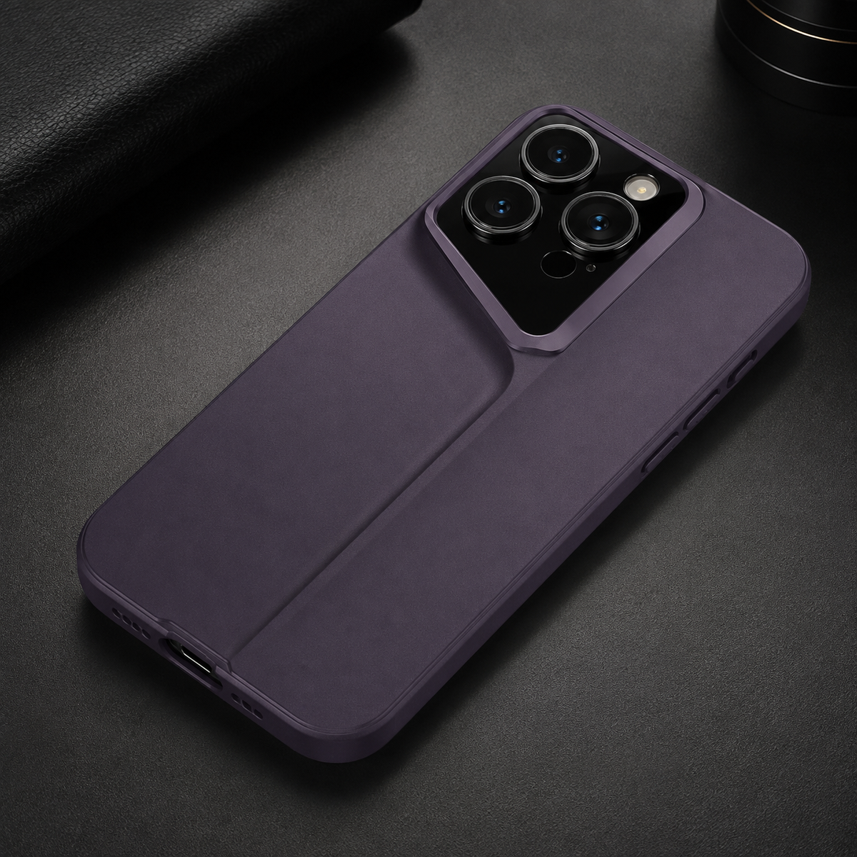 Premium iPhone Case Titanium Style Ultra Thin Shockproof Protective Cover Camera Lens Protection Matte Anti Fingerprint Non Slip Lightweight Slim PC