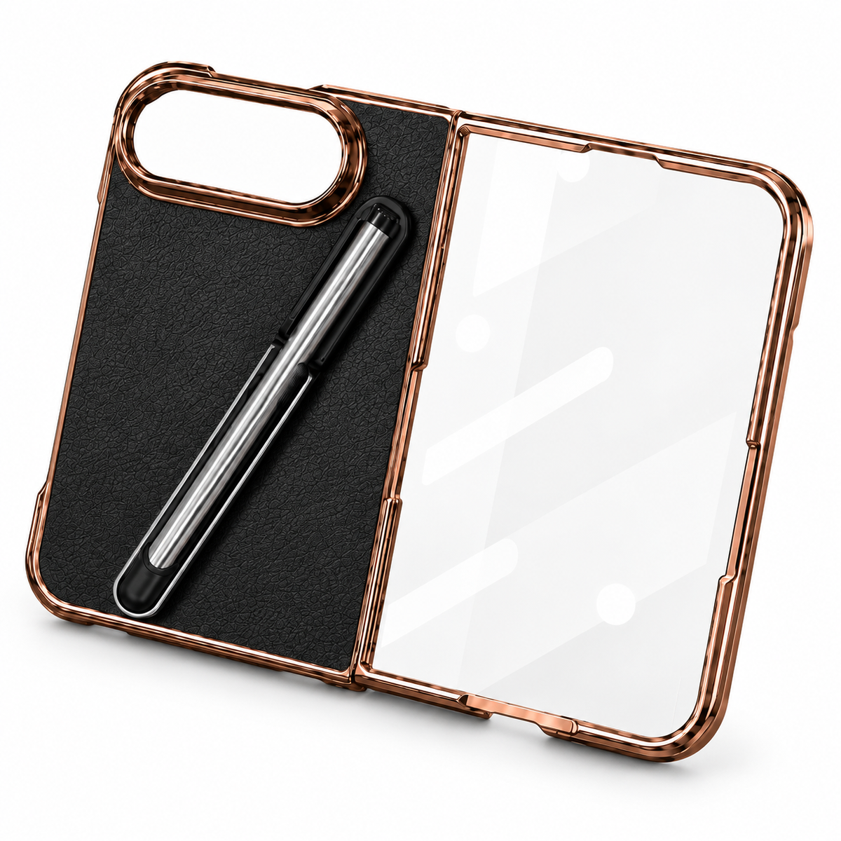 Premium iPhone Case Touch Pen Holder Foldable Bracket Stand Textured PC Business Shockproof Slim Protective Back Shell Cover Case for iPhone Ultra Fold
