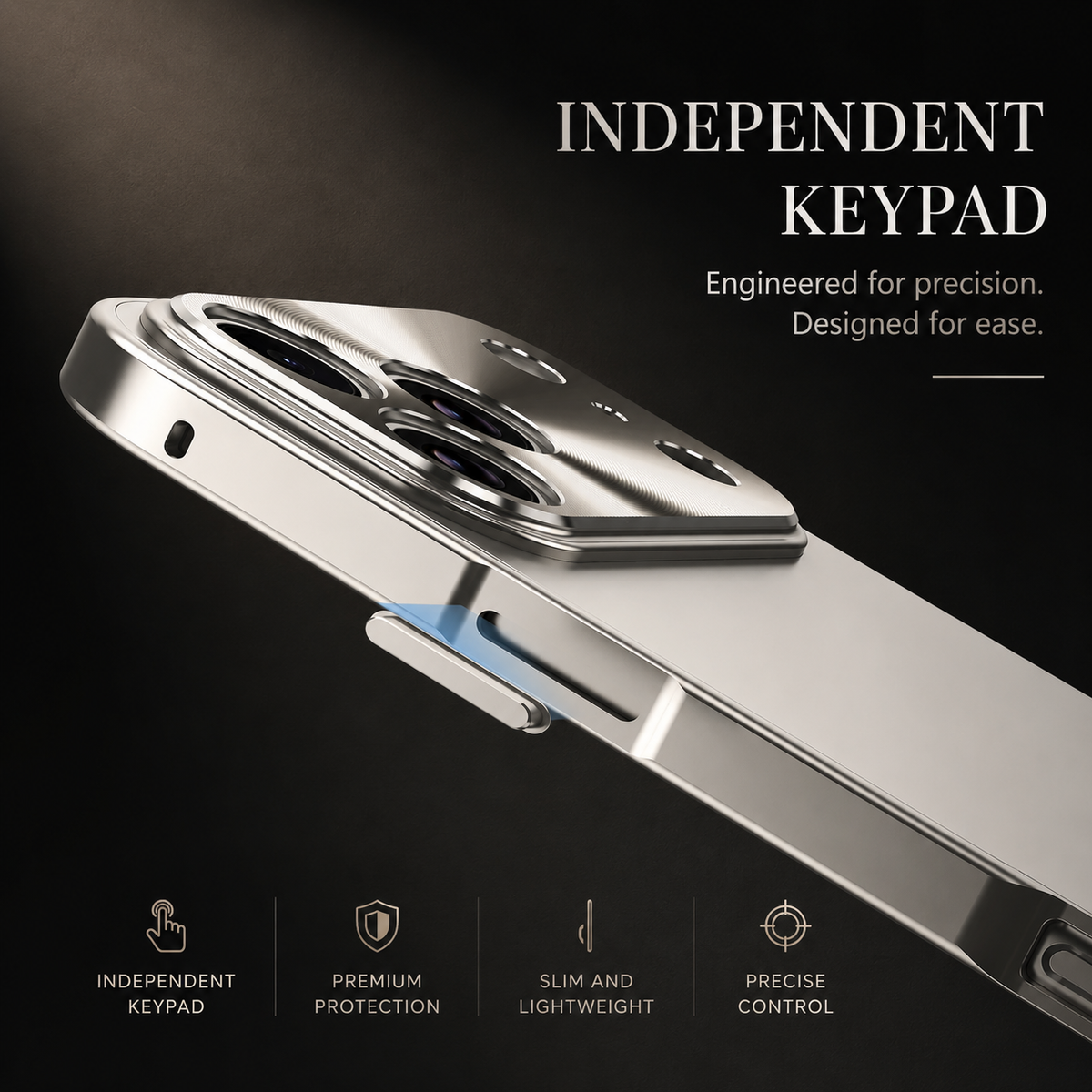 Premium iPhone Case Ultra Thin Aluminum Alloy Frame Shockproof Protective Cover Frosted PC Back Anti Scratch Anti Fingerprint Slim Matte Full Coverage