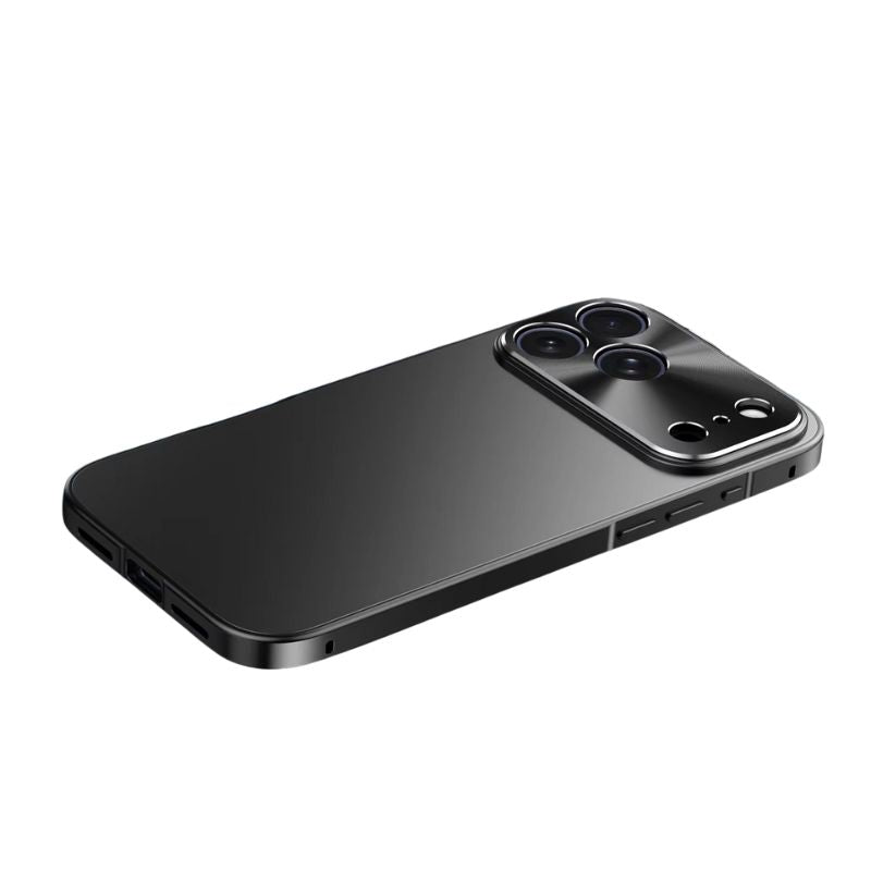 Premium iPhone Case Ultra Thin Aluminum Alloy Frame Shockproof Protective Cover Frosted PC Back Anti Scratch Anti Fingerprint Slim Matte Full Coverage