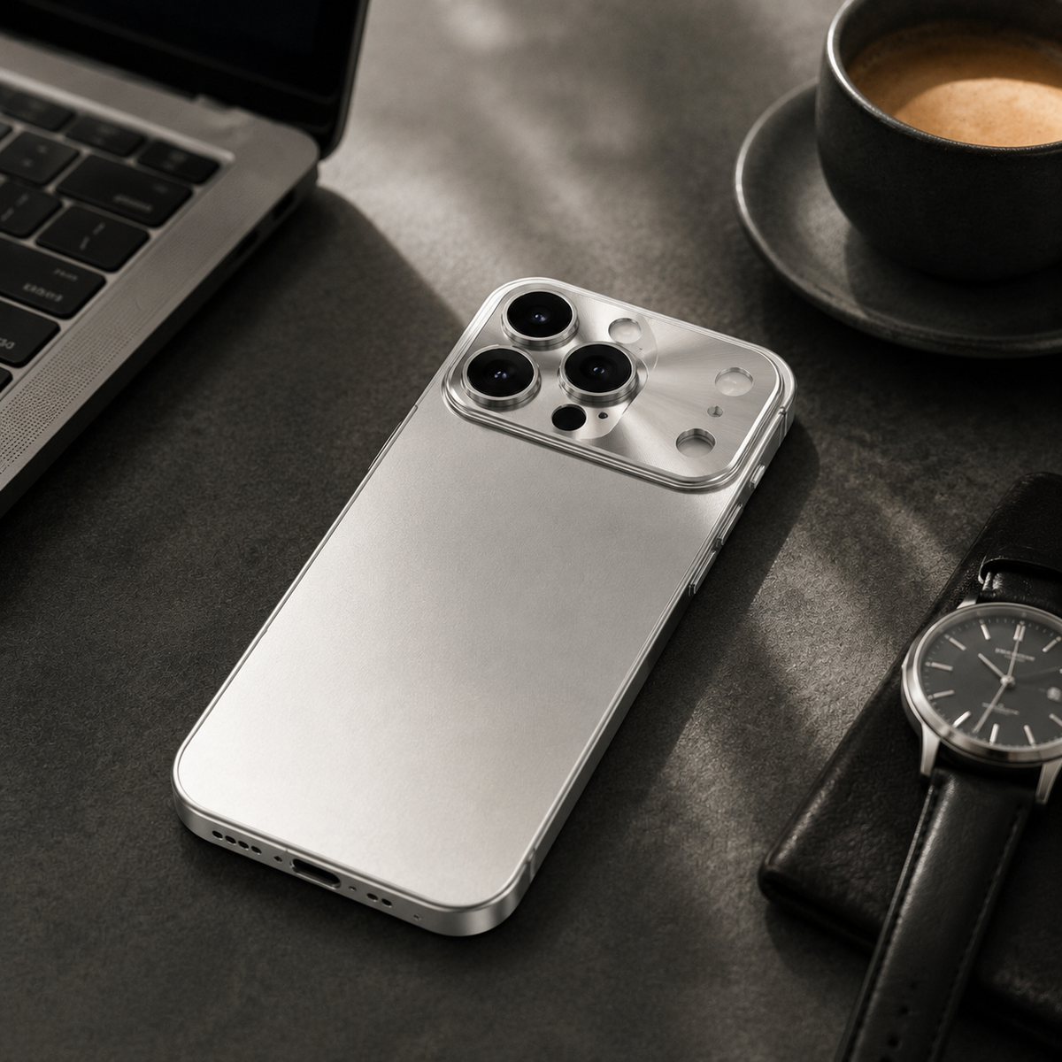 Premium iPhone Case Ultra Thin Aluminum Frame Frosted Matte Back Cover Shockproof Protective Camera Lens Guard Slim Design Full Coverage Anti Fingerprint Description Title