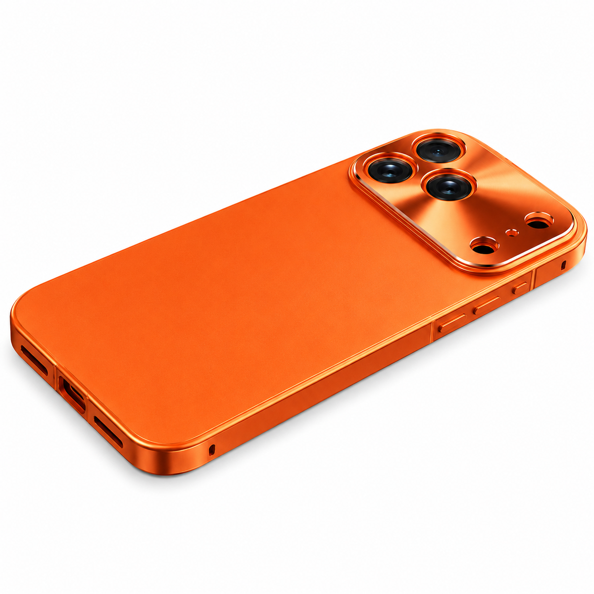 Premium iPhone Case Ultra Thin Aluminum Frame Frosted Matte Back Cover Shockproof Protective Camera Lens Guard Slim Design Full Coverage Anti Fingerprint Description Title