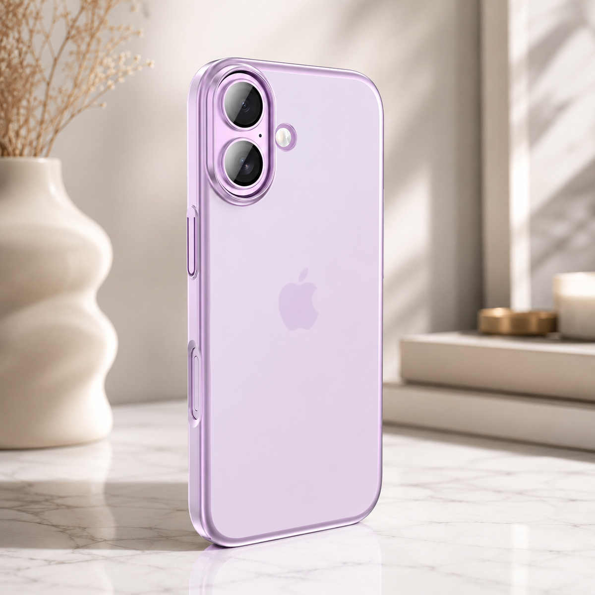 Premium iPhone Case Ultra Thin Frosted Translucent Shockproof PC TPU Electroplating Anti Scratch Anti Fingerprint Non Slip Lightweight Protective Cover