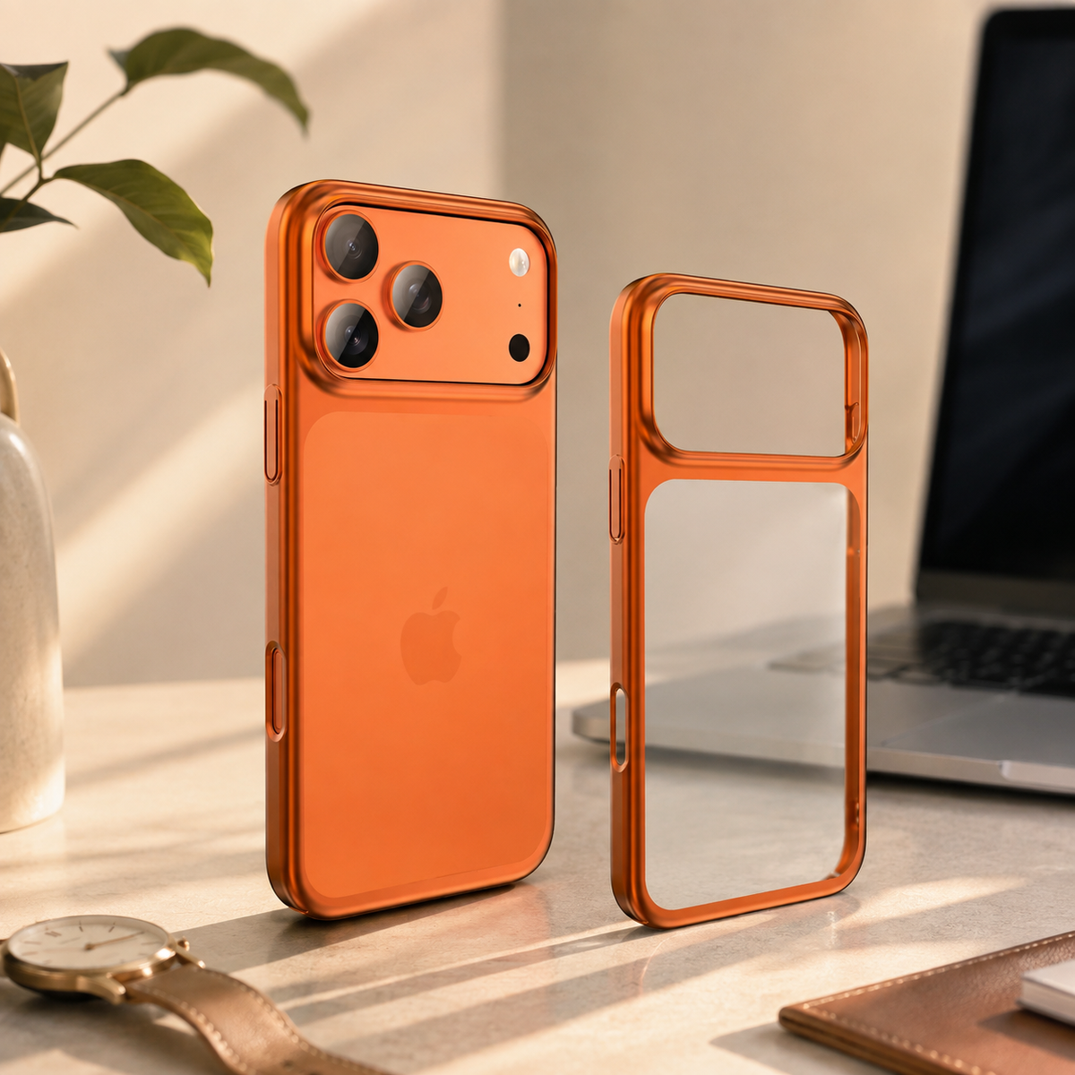 Premium iPhone Case Ultra Thin Frosted Translucent Shockproof PC TPU Electroplating Anti Scratch Anti Fingerprint Non Slip Lightweight Protective Cover