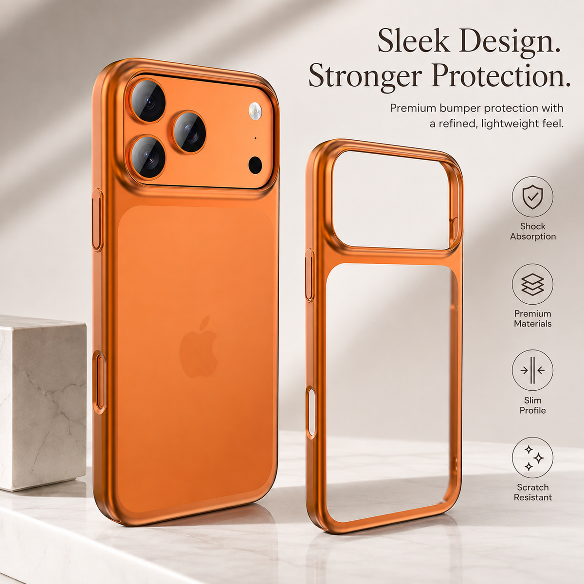 Premium iPhone Case Ultra Thin Frosted Translucent Shockproof PC TPU Electroplating Anti Scratch Anti Fingerprint Non Slip Lightweight Protective Cover