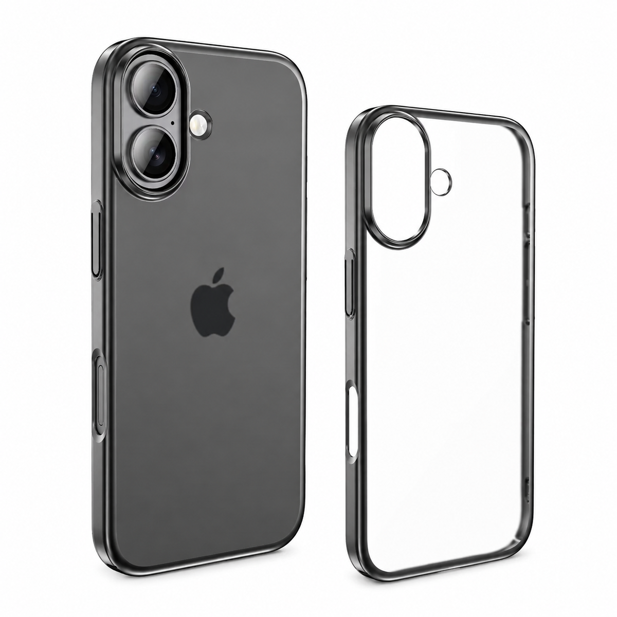 Premium iPhone Case Ultra Thin Frosted Translucent Shockproof PC TPU Electroplating Anti Scratch Anti Fingerprint Non Slip Lightweight Protective Cover