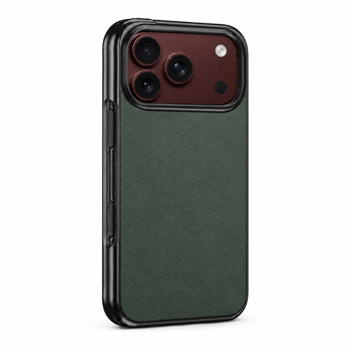 Premium iPhone Case Vegan Leather Sheepskin Texture Business Matte Foldable Shockproof Anti Scratch Non Slip Full Protection Slim Protective Cover Case